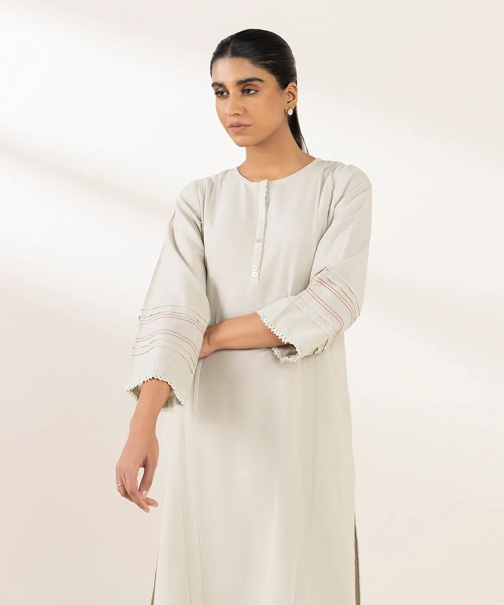 Solid Light Khaddar Shirt