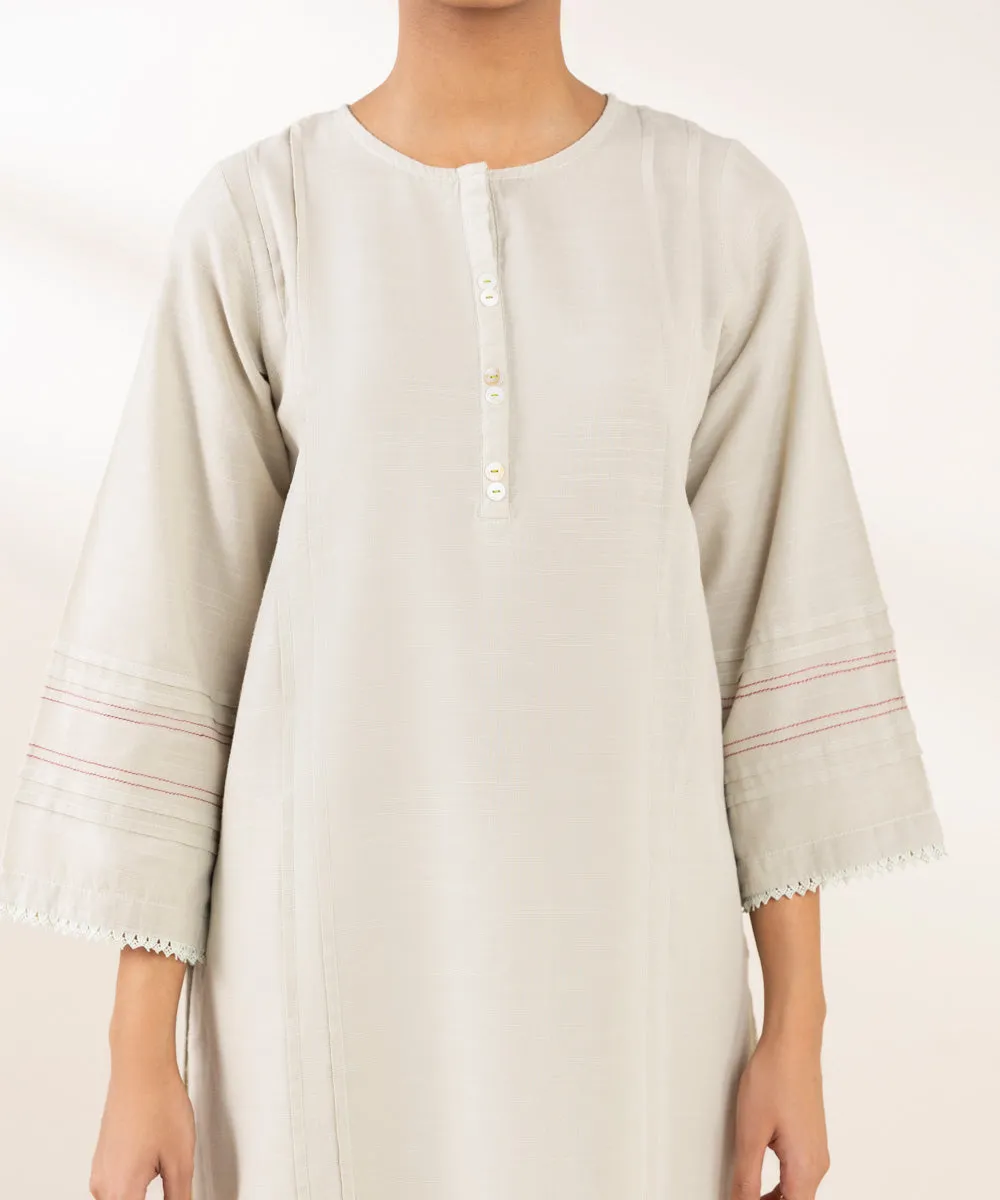 Solid Light Khaddar Shirt