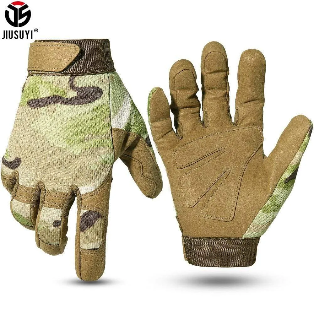 Tactical Gloves Antiskid Army Military Bicycle Airsoft Motorcycle Shoot Paintball Work Gear Camo Full Finger Men Women