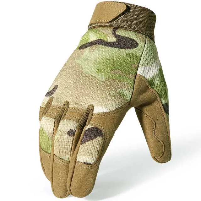 Tactical Gloves Antiskid Army Military Bicycle Airsoft Motorcycle Shoot Paintball Work Gear Camo Full Finger Men Women