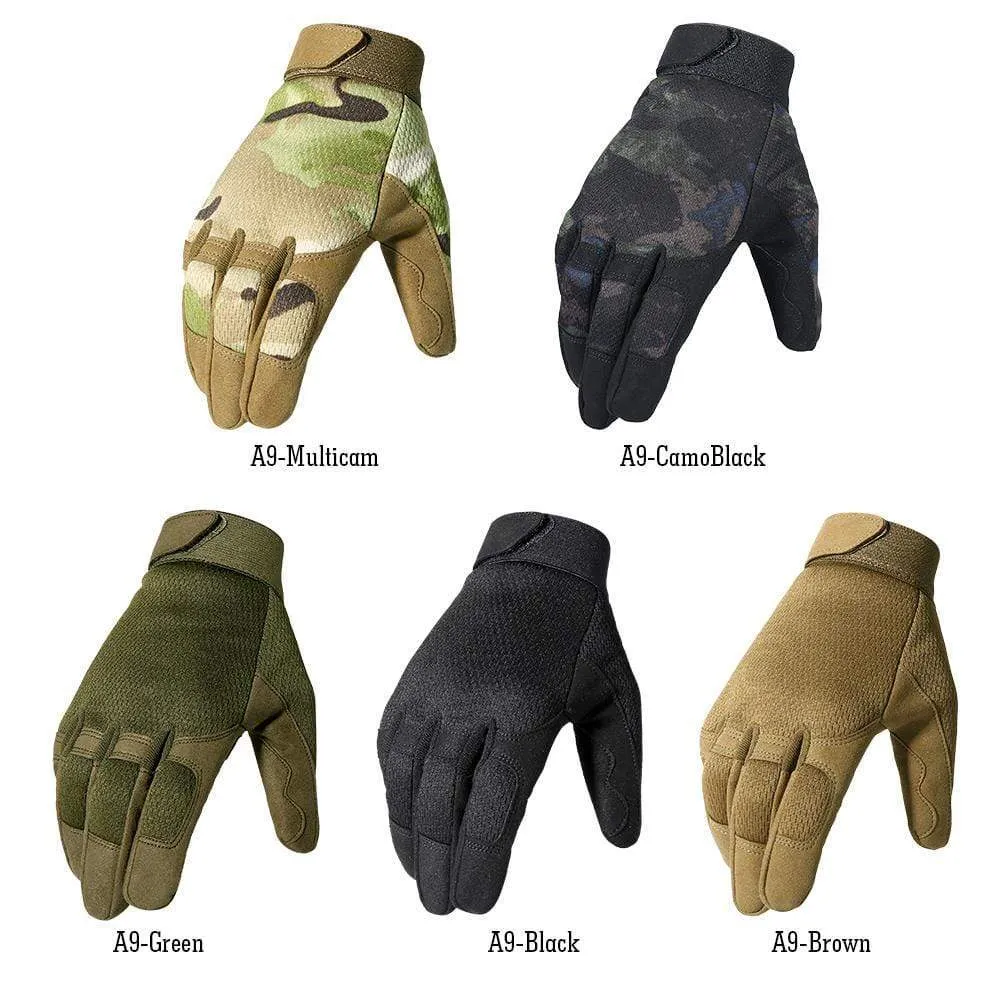 Tactical Gloves Antiskid Army Military Bicycle Airsoft Motorcycle Shoot Paintball Work Gear Camo Full Finger Men Women