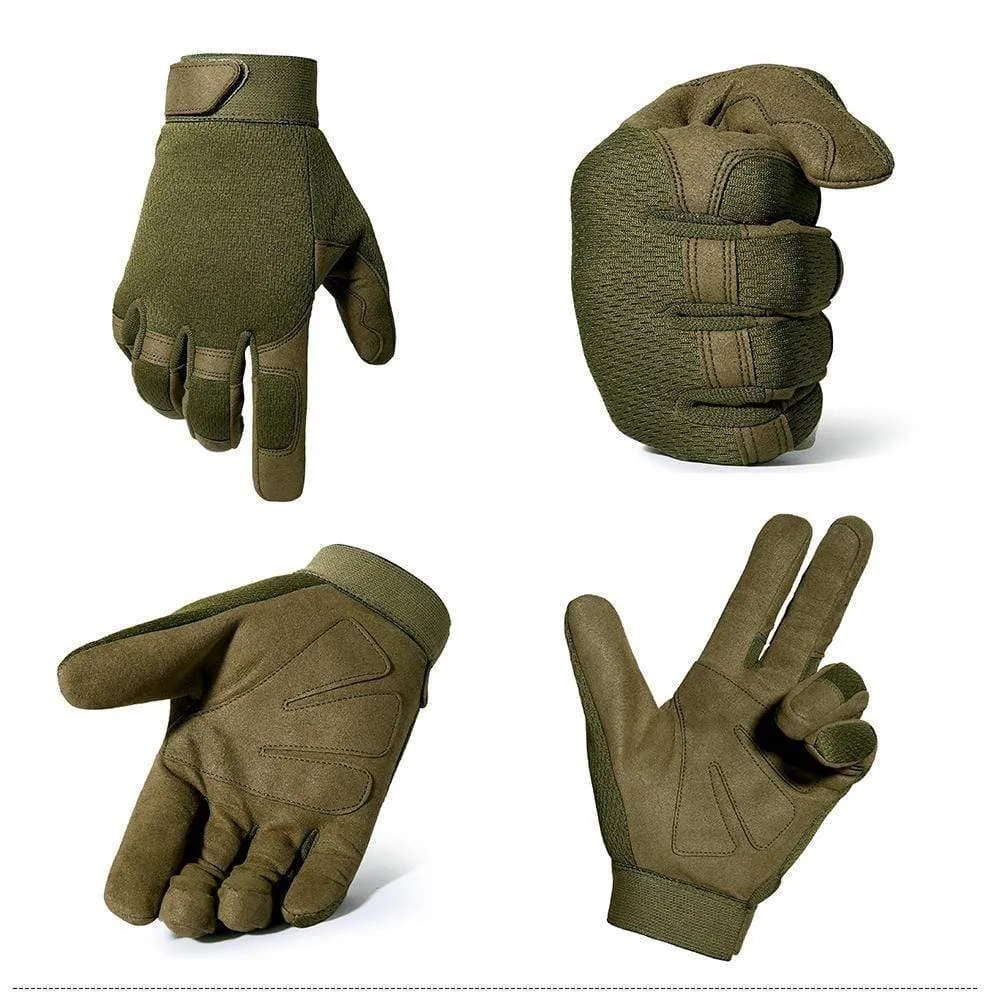 Tactical Gloves Antiskid Army Military Bicycle Airsoft Motorcycle Shoot Paintball Work Gear Camo Full Finger Men Women