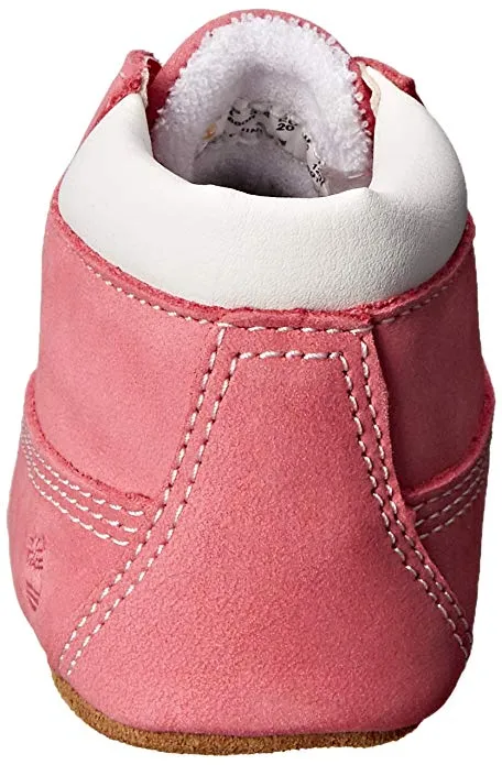 Timberland Pink Crib Booties with Hat