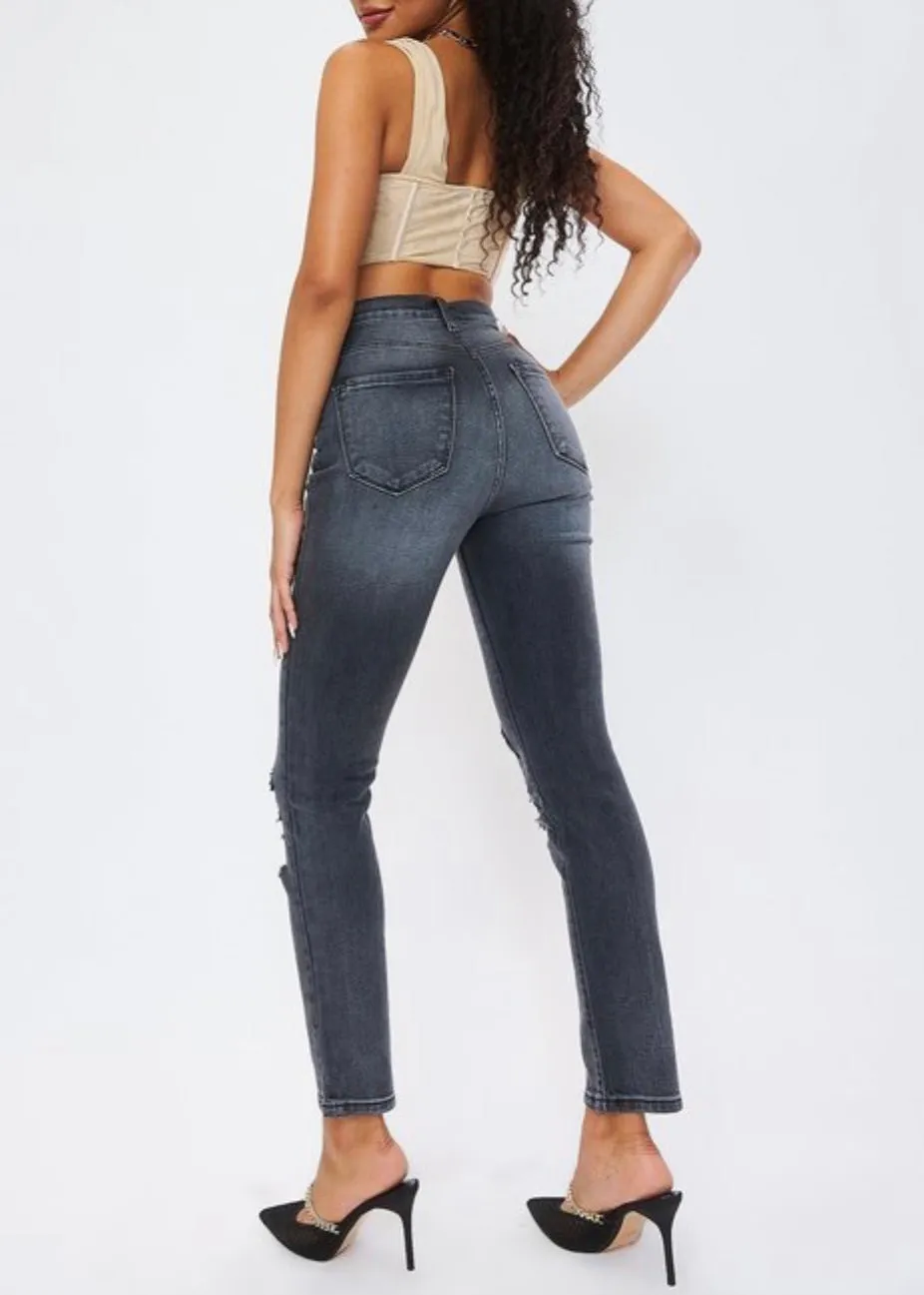 Vibrant Summer Night Skinny Jeans (Grey Stone) MP1807