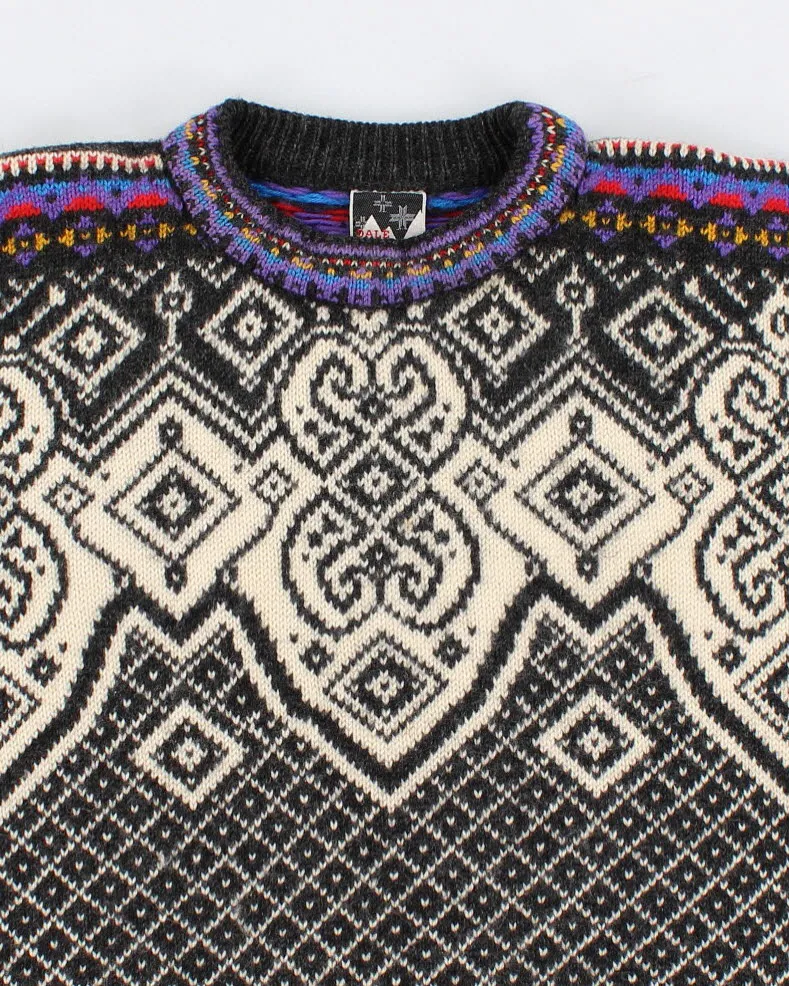 Vintage 90s Dale Of Norway Nordic Wool Jumper - XL